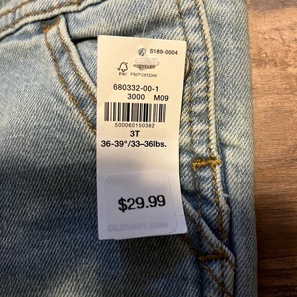 Old Navy Light-Wash Jean Painter Overalls - Picture 3 of 3